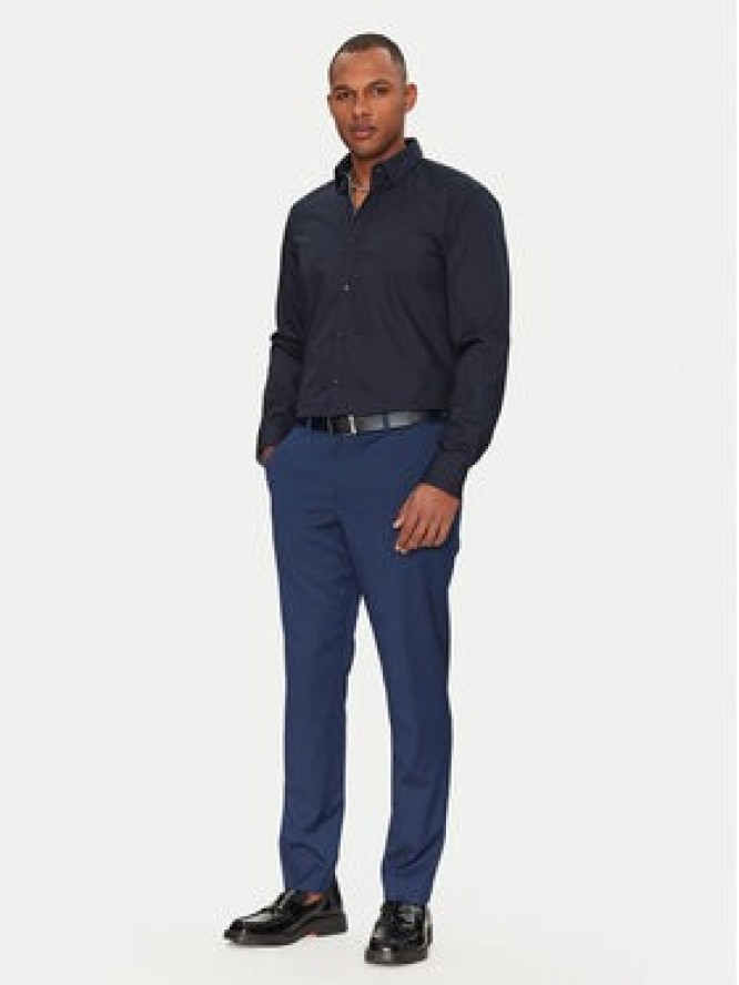 HUGO Koszula Koey 50539808 Granatowy Slim Fit