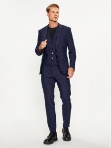 Hugo Garnitur Henry/Getlin233V1X 50495023 Granatowy Slim Fit