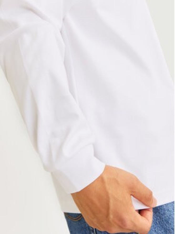 Jack & Jones Longsleeve Urban Edge 12256422 Biały Loose Fit