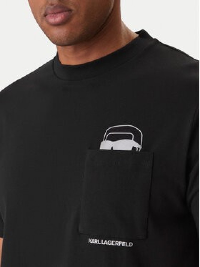 KARL LAGERFELD T-Shirt 755047 561221 Czarny Regular Fit