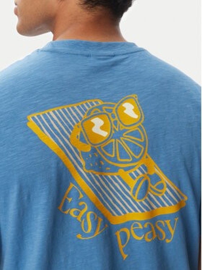 Napapijri T-Shirt S-Elior NP0A4HZY Niebieski Relaxed Fit