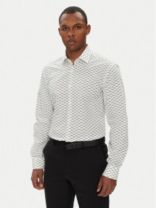HUGO Koszula Kenno 50544929 Biały Slim Fit
