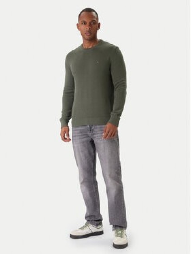 Tommy Jeans Sweter DM0DM21787 Zielony Regular Fit
