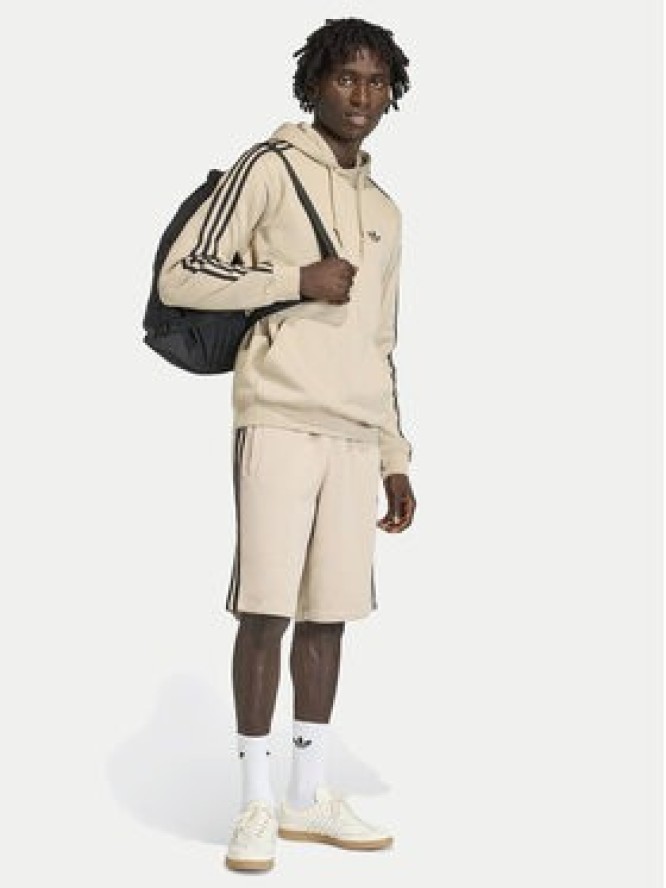 adidas Szorty sportowe 3-Stripes KE6681 Beżowy Regular Fit