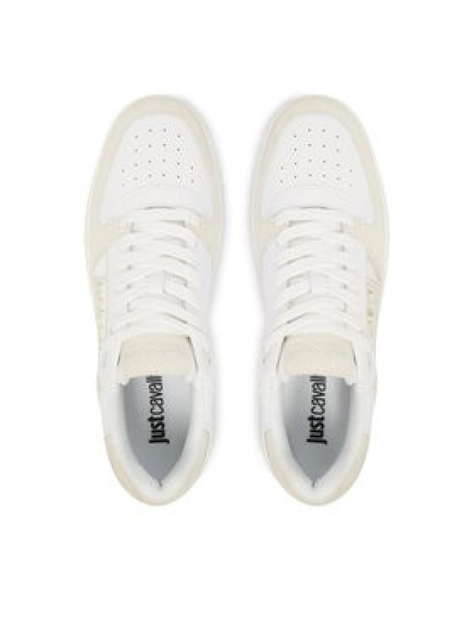 Just Cavalli Sneakersy 80QA3SM1 ZPC09 Biały