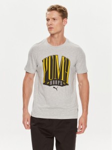 Puma T-Shirt TSA 624819 Szary Regular Fit