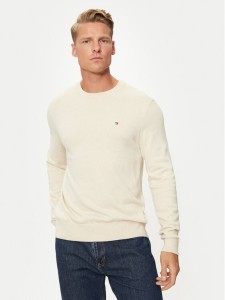 Tommy Hilfiger Sweter MW0MW28046 Écru Regular Fit
