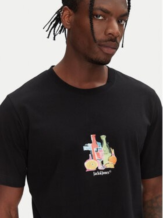Jack & Jones T-Shirt Varenna 12273162 Czarny Regular Fit