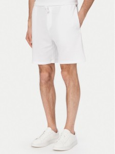 BOSS Szorty sportowe 50535884 Biały Regular Fit