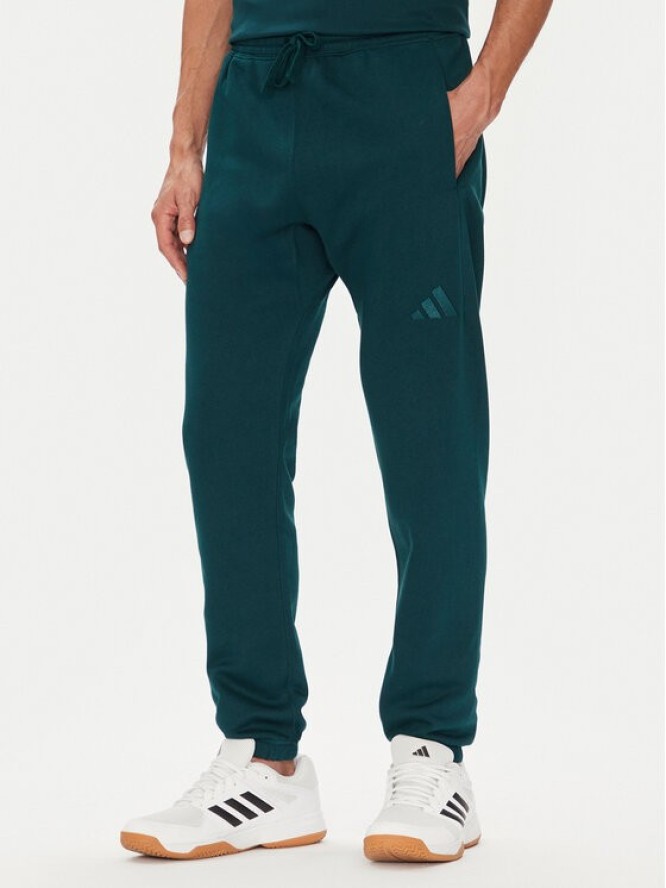 adidas Spodnie dresowe ALL SZN Fleece JX5096 Zielony Tapered Leg