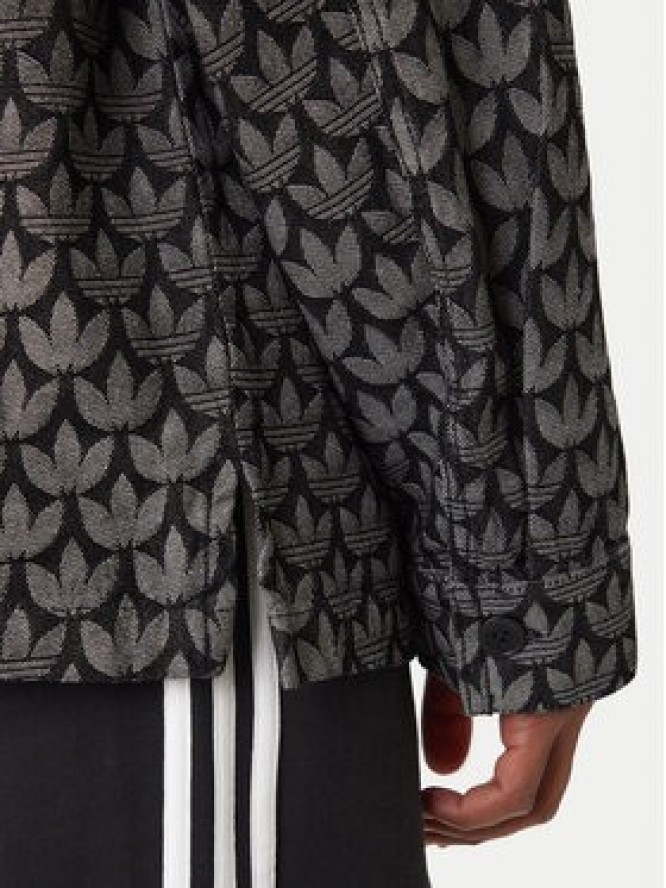 adidas Koszula jeansowa Monogram KC6379 Szary Loose Fit