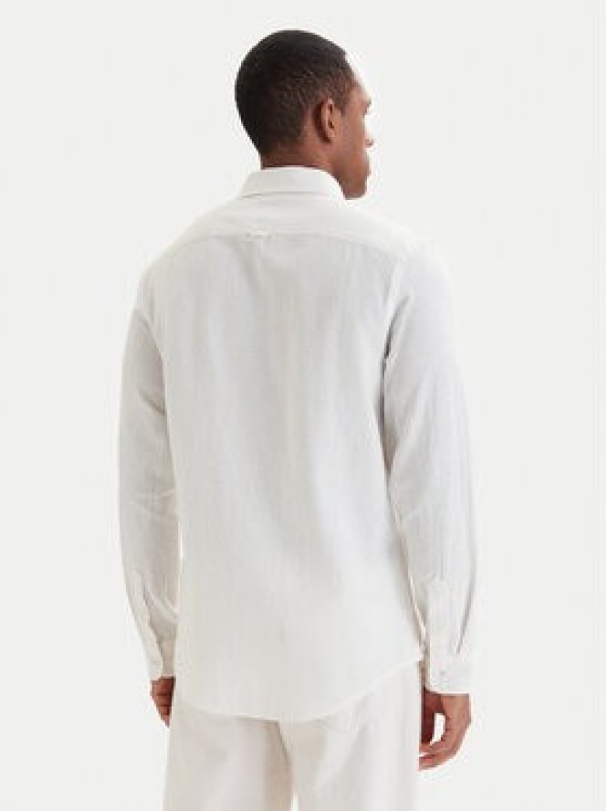 Tommy Jeans Koszula DM0DM22761 Écru Regular Fit