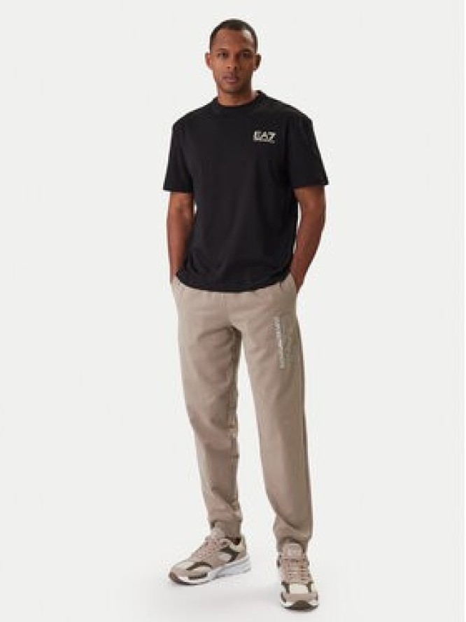 EA7 Emporio Armani T-Shirt 7M001402 AF22264 UC001 Czarny Regular Fit