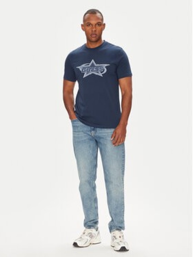 Guess T-Shirt Z5YI02 I3Z14 Granatowy Regular Fit