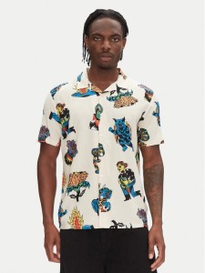 Volcom Koszula Bob Mollema A0412513 Écru Boxy Fit