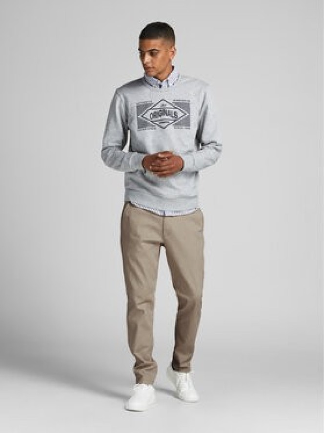 Jack & Jones Spodnie materiałowe Marco Dave 12174307 Beżowy Slim Fit