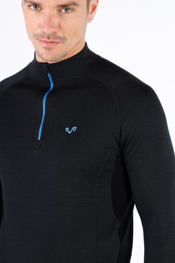 Koszulka turystyczna męska Woolona Halldor z długim rękawem 100% Merino