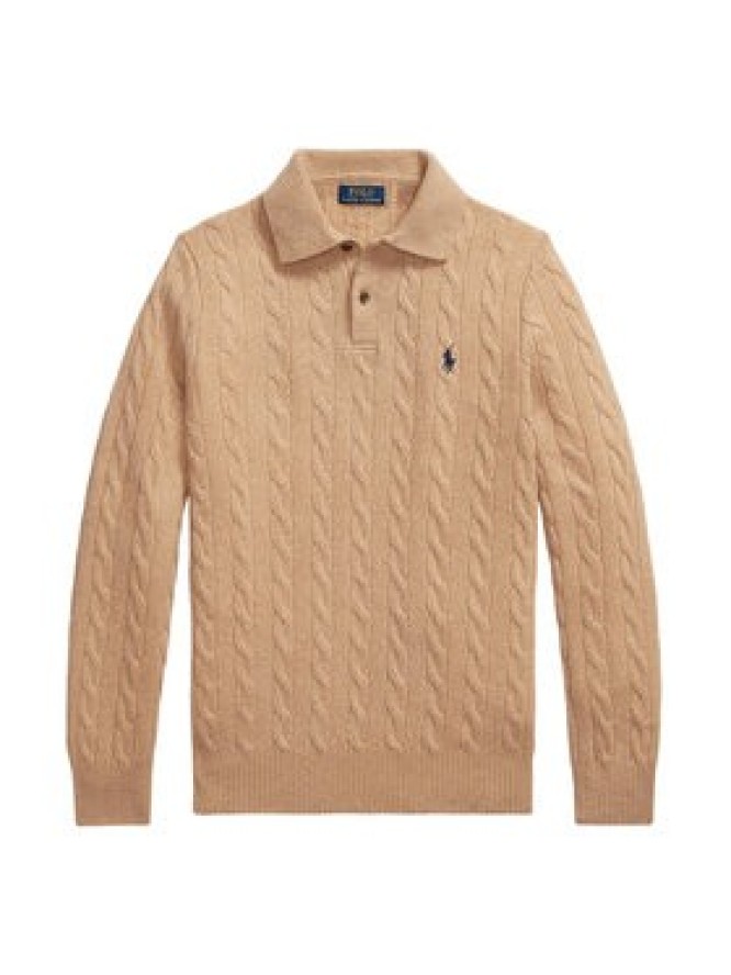 Polo Ralph Lauren Sweter 710974165004 Beżowy Regular Fit