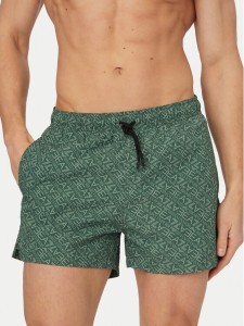 EA7 Emporio Armani Szorty kąpielowe 7M001677 AF21249 M7130 Zielony Regular Fit