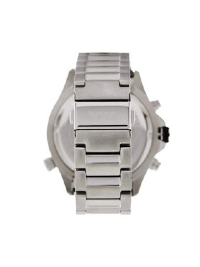 BOSS Zegarek Globetrotter 1513930 Srebrny