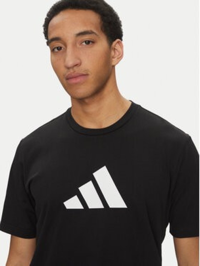 adidas T-Shirt Future Icons 3 Bar Logo JI8770 Czarny Regular Fit