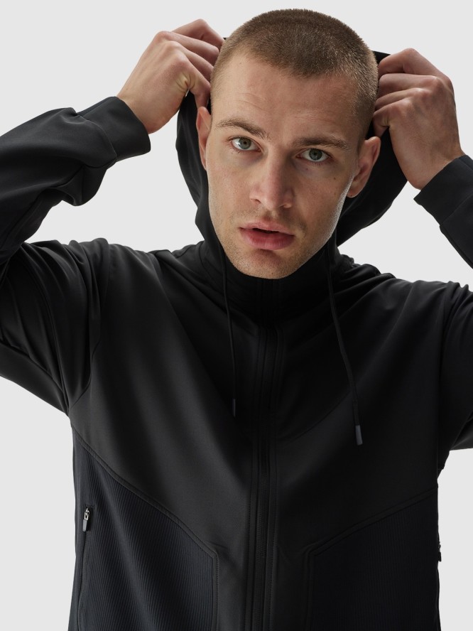 4F Bluza treningowa regular szybkoschnąca męska - szara S