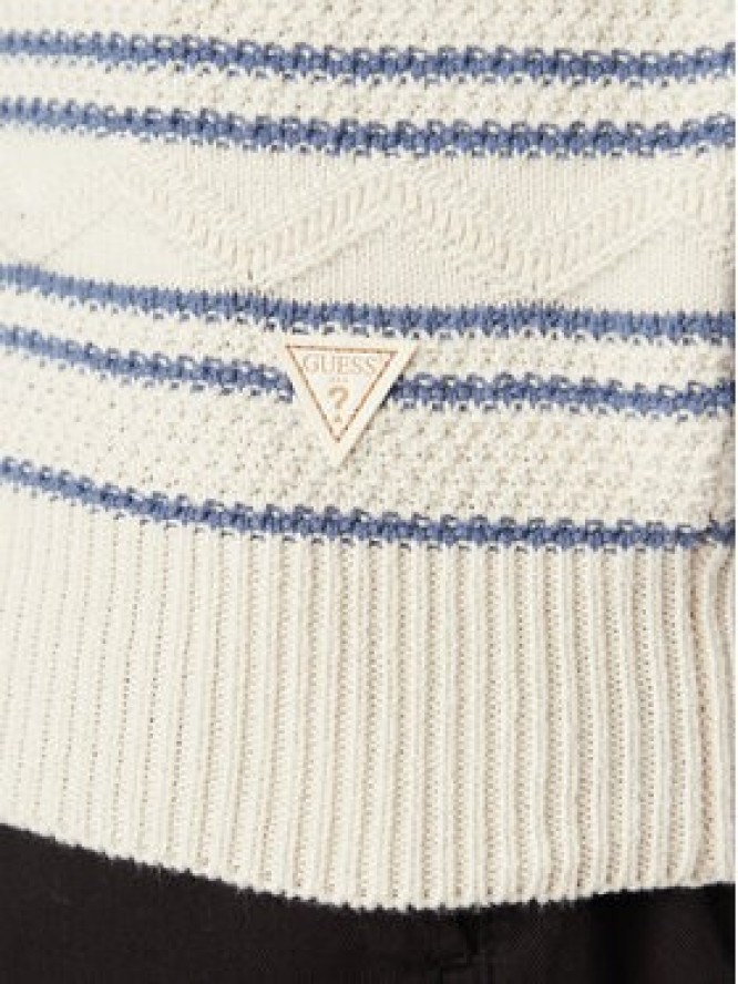 Guess Sweter M6YR15 Z0920 Kremowy Regular Fit