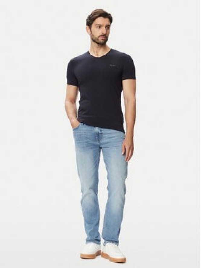 Guess Jeansy Finnley M6YAS2 D1479 Niebieski Slim Tapered Fit