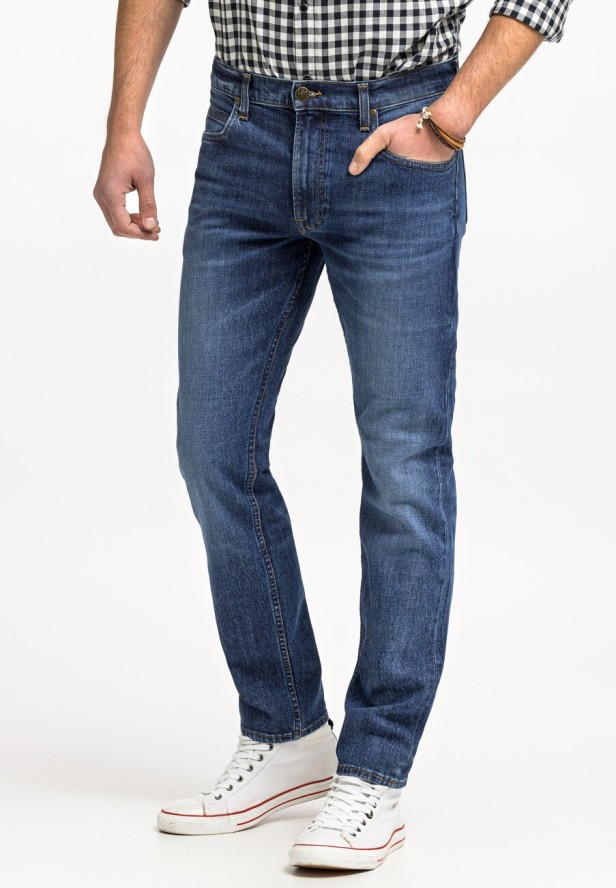 LEE RIDER MĘSKIE SPODNIE JEANSOWE JEANSY DŻINSY WORN FROM RAW L701KNHD 112321976