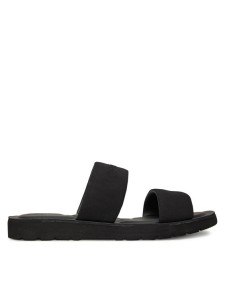 Calvin Klein Klapki Double Strap Cv Logo HM0HM01801 Czarny