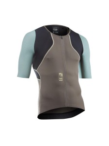 Koszulka rowerowa gravel NORTHWAVE Extreme Rock Jersey beżowy