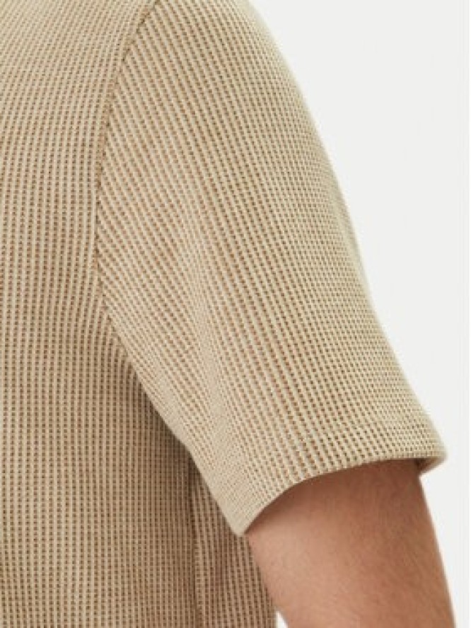 Guess Koszula M6GP09 K3078 Beżowy Regular Fit