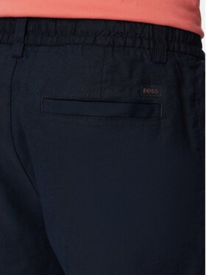 BOSS Szorty materiałowe 50559178 Granatowy Regular Fit