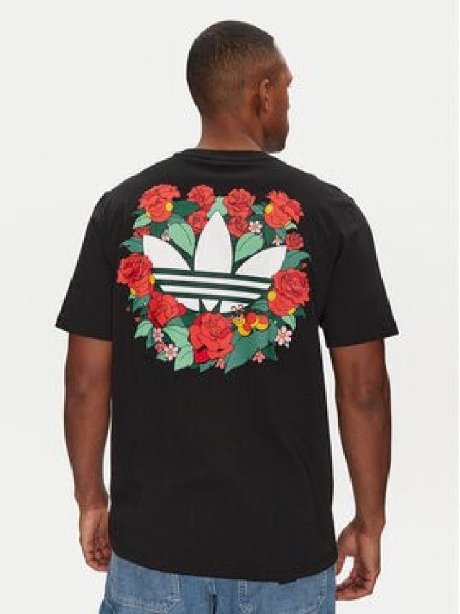 adidas T-Shirt JN7032 Czarny Loose Fit