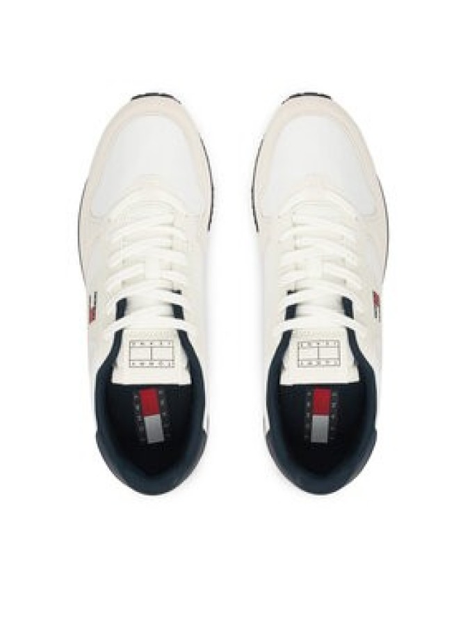 Tommy Jeans Sneakersy Tjm Eva Runner Leather EM0EM01649 Biały
