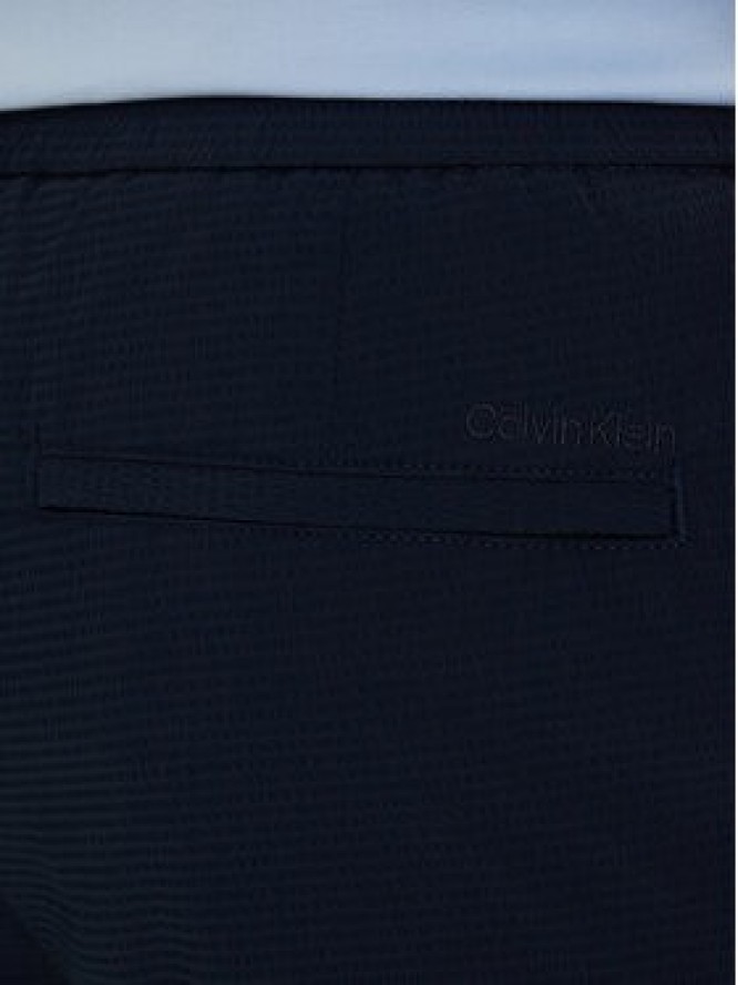 Calvin Klein Szorty materiałowe LV04LF610G Niebieski Straight Fit