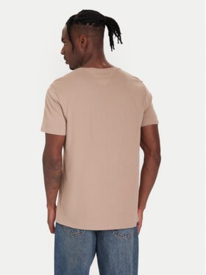 Tommy Jeans T-Shirt DM0DM04411 Beżowy Regular Fit