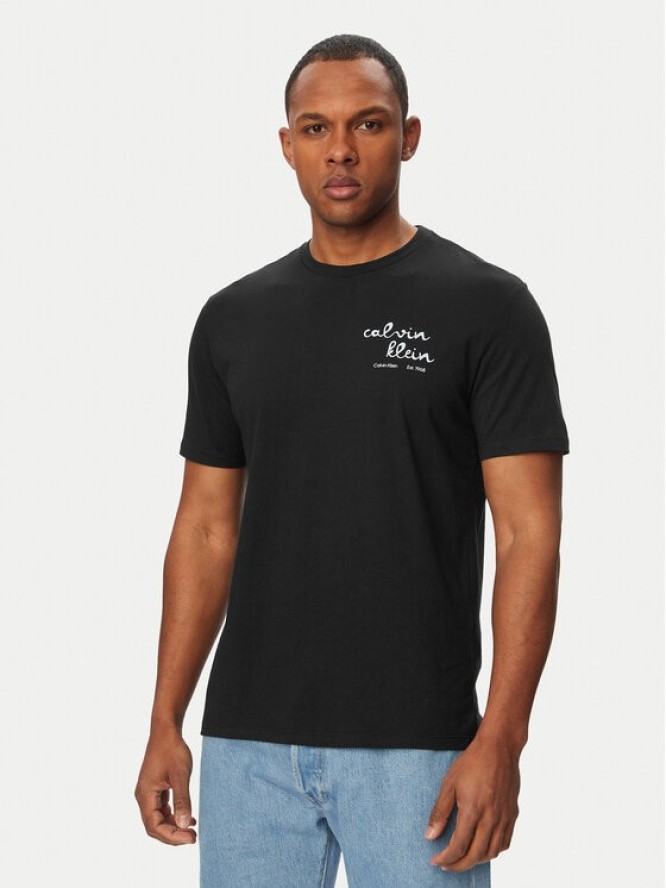 Calvin Klein Jeans T-Shirt LV04RG837G Czarny Regular Fit