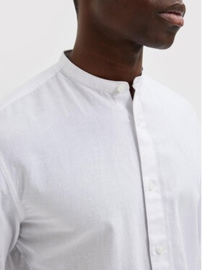 Selected Homme Koszula New Linen 16079054 Biały Regular Fit