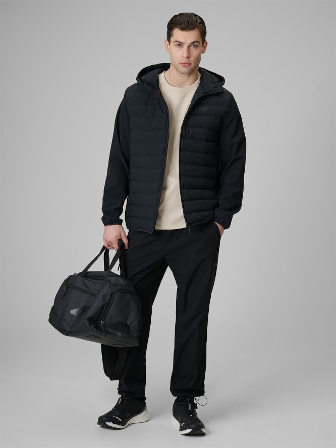 4F Kurtka z wypełnieniem syntetycznym męska - czarna 3XL