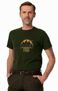 T-shirt myśliwski męski Tagart Forester z nadrukiem