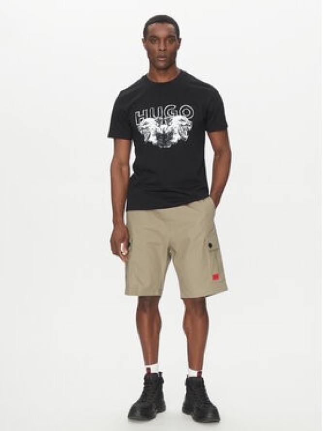 HUGO Szorty materiałowe Garlio 50510594 Brązowy Regular Fit