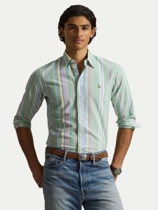 Polo Ralph Lauren Koszula 710928921002 Zielony jasny Custom Fit