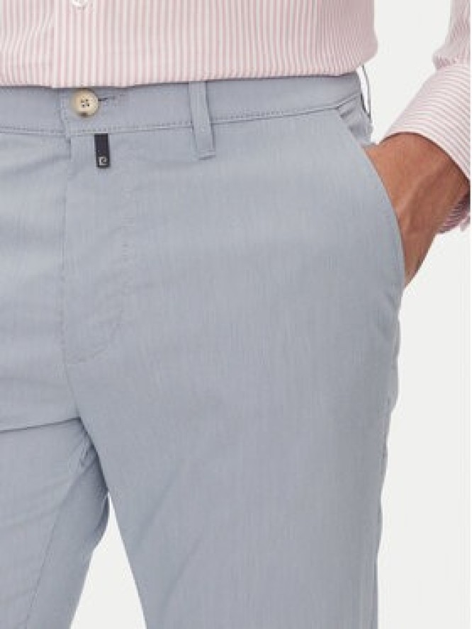 Pierre Cardin Chinosy C3 33730.1058 Błękitny Slim Fit
