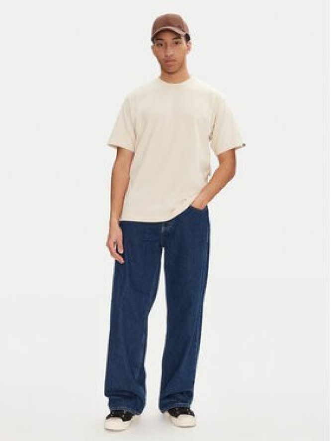 Vans T-Shirt Left Chest II VN000P1P Beżowy Loose Fit