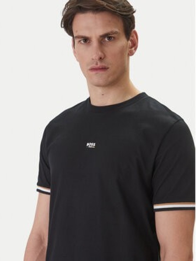 BOSS T-Shirt Iconic 50557198 Czarny Regular Fit