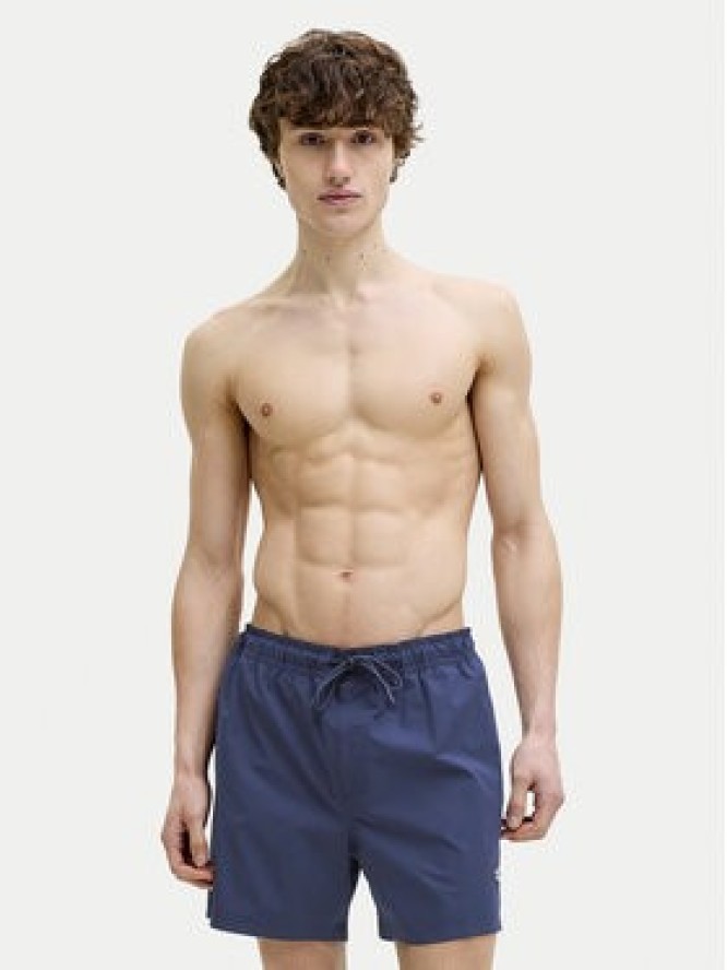 Jack & Jones Szorty kąpielowe Maui Tropic 12291385 Granatowy Regular Fit