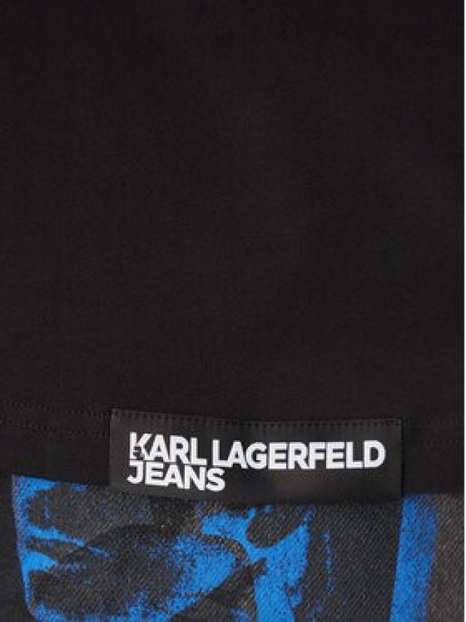 Karl Lagerfeld Jeans T-Shirt A2M17052 Czarny Relaxed Fit