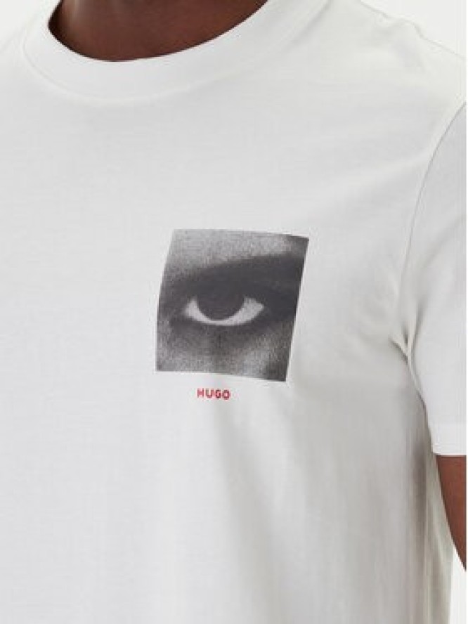 HUGO T-Shirt Deyss 50553755 Beżowy Regular Fit