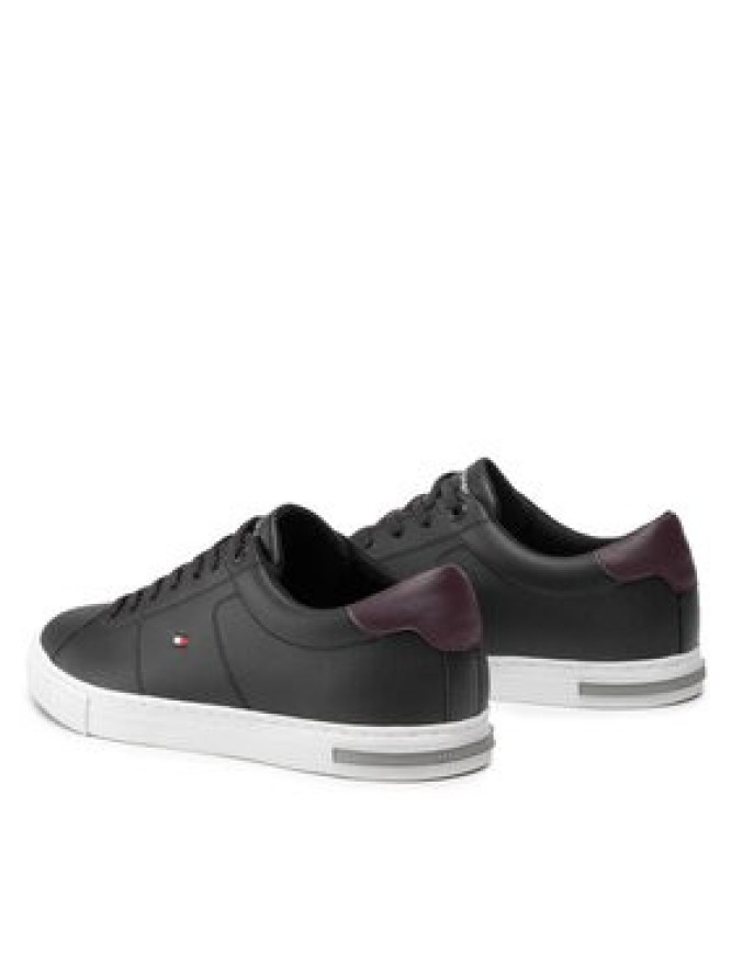 Tommy Hilfiger Sneakersy Essential Leather Detail Vulc FM0FM04047 Czarny